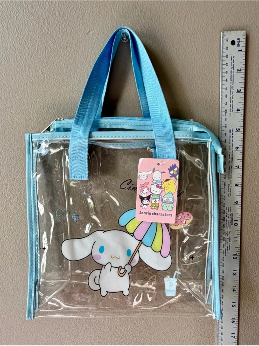 Sanrio Cinnamoroll Clear PVC Tote NWT 2024 China Exclusive BB-240